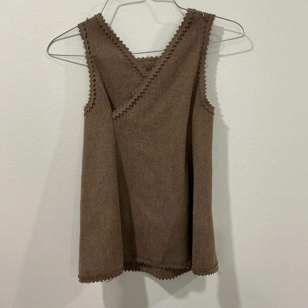 Vintage Chocolate Soup Girls Brown Horse Western Applique‎ Jumper Dress 3T USA